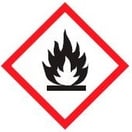 Gevarensymbool CLP-pictogram ontvlambaar